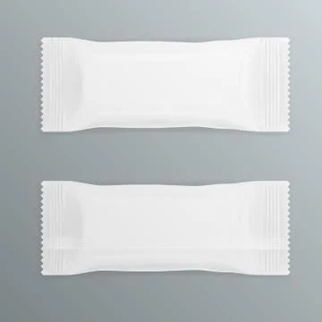 White Polyethylene Package For Chocolate Bar イラスト素材
