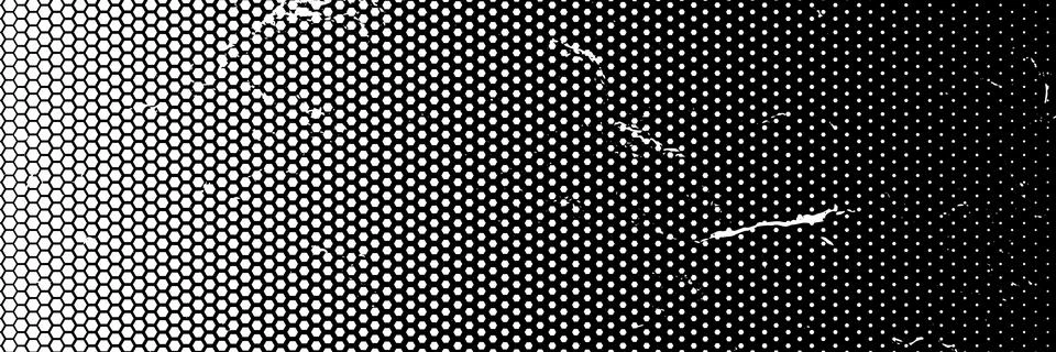 White polygon halftone retro dots effect in black and white color. Halftone e Stock Illustration