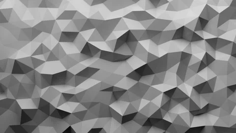 A white polygon surface that moves in a bumpy manner Stock Footage 332183504