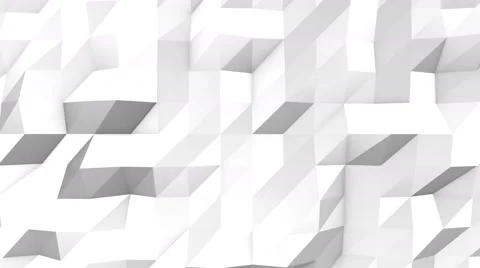 White polygonal 3d background Stock Footage 65326596