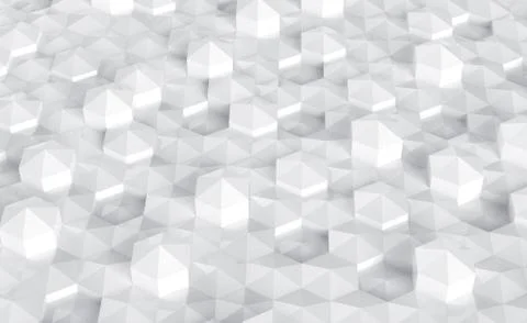 White polygonal background Foto stock