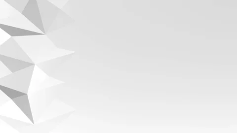 White polygonal geometric surface background. 3D rendering. Stock Footage 74466199