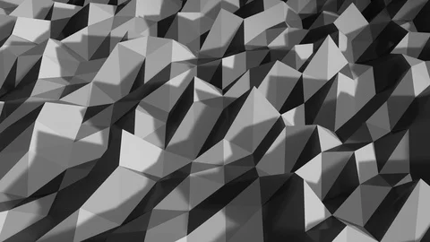 White polygonal geometric surface. computer generated seamless loop abstract Stock Footage 75462173