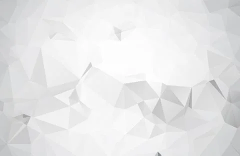White Polygonal Mosaic Background. geometric pattern, triangles background. C Stock Illustration