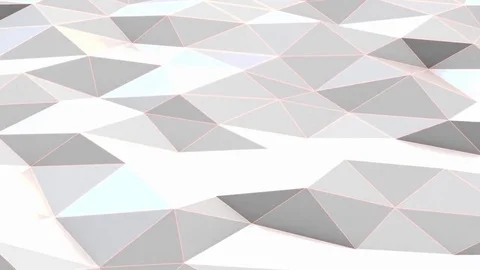 White polygonal surface waving Video stock 81772186