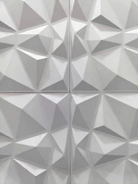 White Polygons Abstract Background. Stock Photos