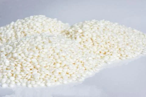 White polymer granules Stock Photos