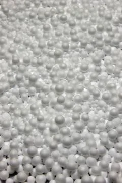 White Polysterene Balls background Stock Photos