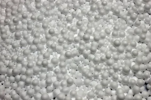 White Polysterene Balls background Stock Photos