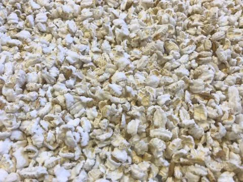 White popped rices in full frame studio shot Stock Photos