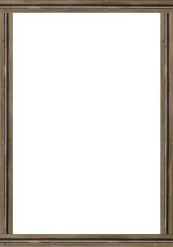 White Portrait Frame With Iron Borders White frame background with decorat... Stock Photos