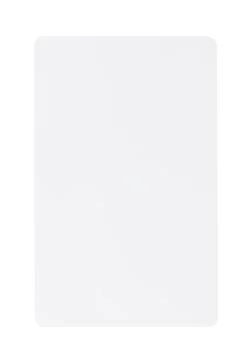 White postcard on a white background. Square postcard Stock Photos