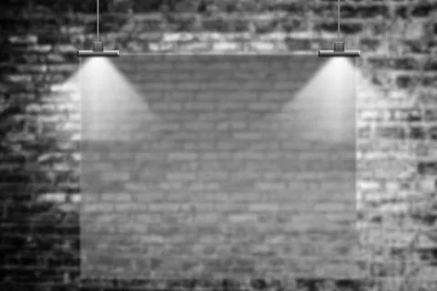 White poster on a rope 스톡 사진