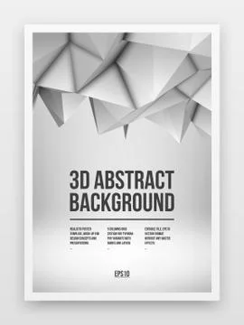 White Poster Template Stock Illustration