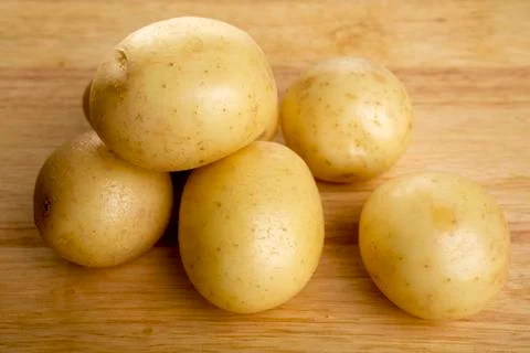 White potatoes Stock Photos