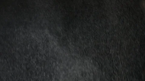 White powder exploding isolated on black background. Slow motion. Stock Footage 127796995