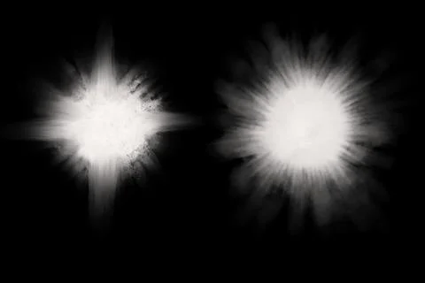 White powder explosion on black background. Colored cloud. Colorful dust ex.. Stock Illustration
