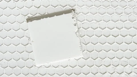 White powder surface with honeycomb pattern and flowing shadows Stock Footage 340501719
