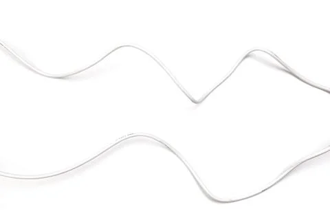 White power cable socket set  isolated on white background -  Image Stock Photos