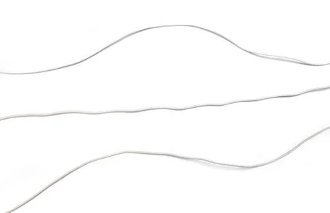 White power cable socket set  isolated on white background -  Image Stock Photos
