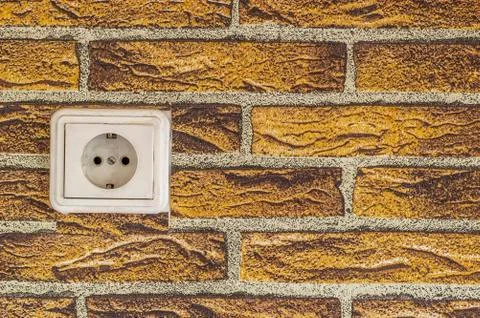 White power switch Stock Photos