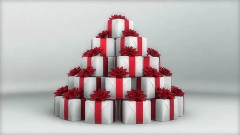 White Presents Background Stock Footage 100554974