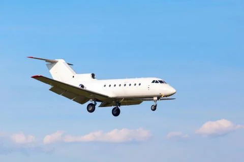 White private jet Stock Photos