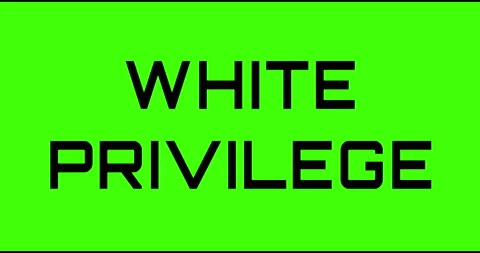 White privilege text green screen, masked glitched effect. Stock Footage 132619437