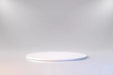 White product background stand or podium pedestal on advertising display Stock Illustration