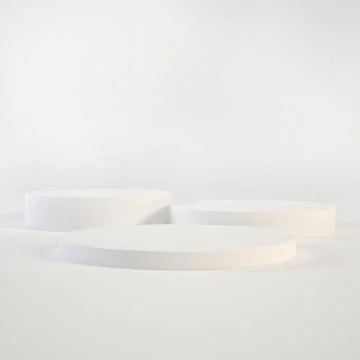 White product background stand or podium pedestal on advertising display with Stock Illustration