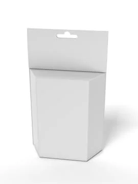 White Product Package Box 库存插图