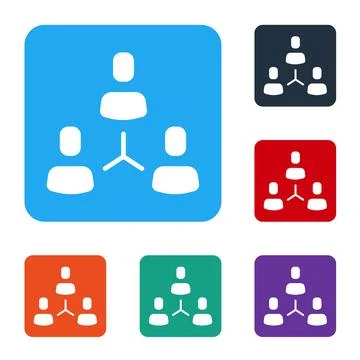 White Project team base icon isolated on white background. Business analysis and 스톡 일러스트
