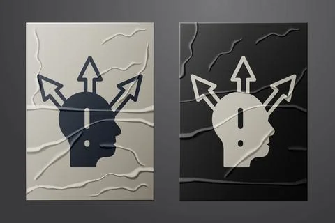 White Project team base icon isolated on crumpled paper background. Business イラスト素材