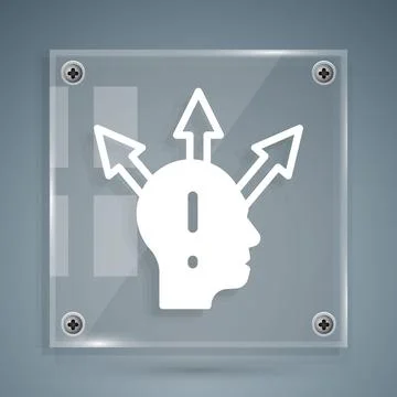 White Project team base icon isolated on grey background. Business analysis and イラスト素材