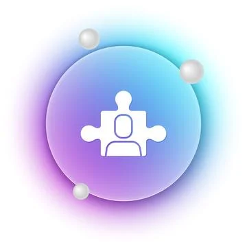 White Project team base icon isolated on white background. Business analysi.. Stock Illustration