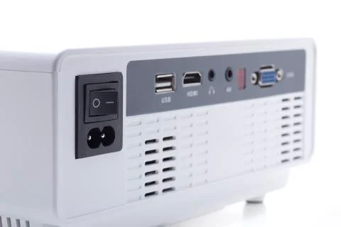 White projector rear Stock Photos