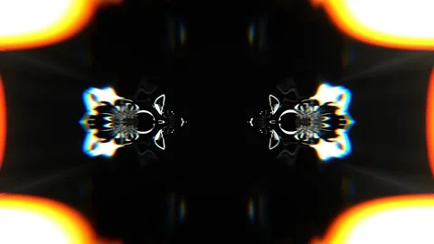 White Psychedelic Transforming Pattern Background VJ Loop in 4K Видео 344099785