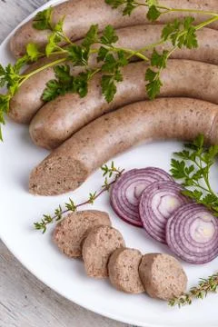White pudding Stock Photos