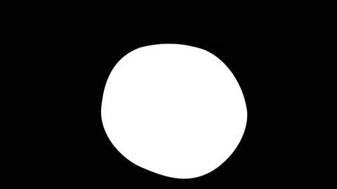 A white puddle turning into a circle and covering the screen transition effect Stock Footage 171012896