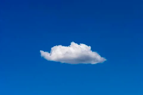 White puffy cloud Foto stock