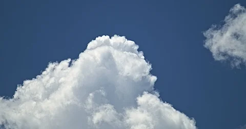 White Puffy Cloud Time Lapse 4k 23.98 fps Video stock 111449600