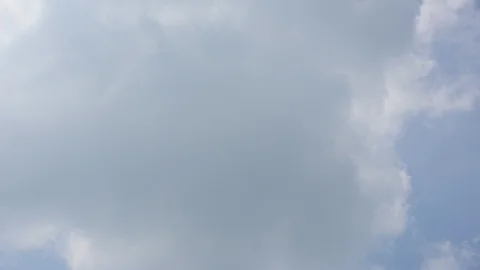 White Puffy Clouds And Blue Sky Time-Lapse 動画素材 122556772