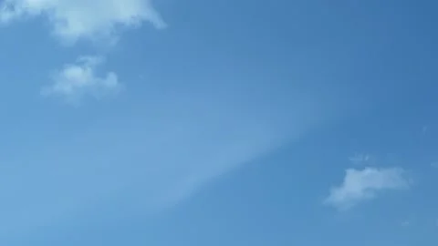 White Puffy Cumulus Cloud Appears Forms Transforms Flies in the Blue Sky, Time L Stock Footage 151320927