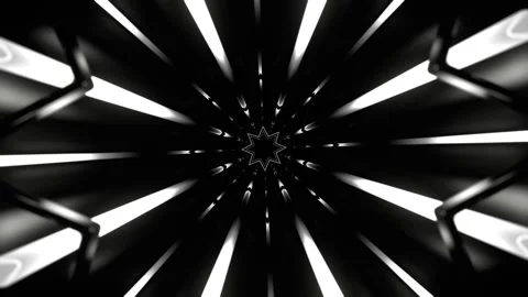 White Pulse Neon Arcade in Endless Flow Background VJ Loop in 4K Stock Footage 310294899