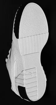 White Puma sneakers Stock Photos