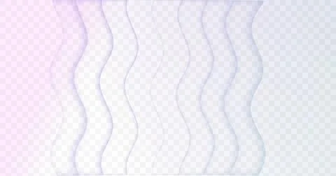 White to purple gradient abstract waves moving in loop image. Ilustração Stock