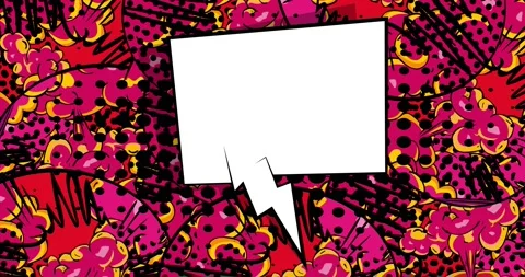 White on Purple Red Speech Bubble Stock Footage 167529239