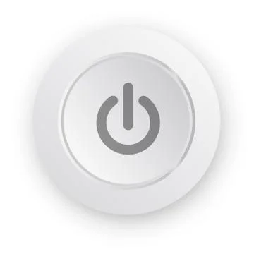 On off white push button Stockillustratie