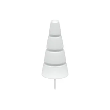 White push pin in shape of tree Stock Illustration