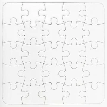 White puzzle background Stock Photos